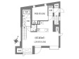 ルクール市ヶ谷払方町の間取り図画像