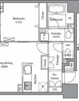 新品家具付きマンション岩本町1B